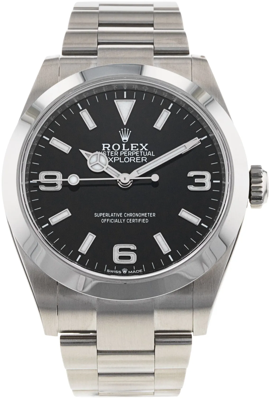 Rolex Explorer 224270 40mm Stainless steel Black Quarter Arabic