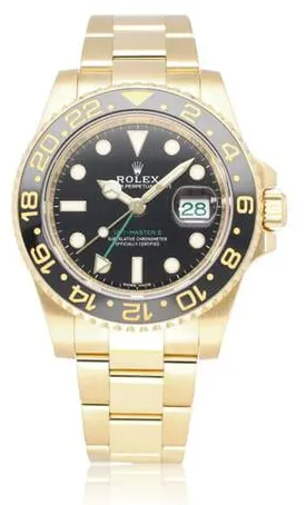 Rolex GMT-Master II 116718LN Yellow gold Black