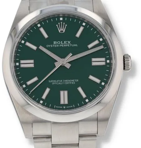 Rolex Oyster Perpetual 124300-0005 41mm Oystersteel Green 1