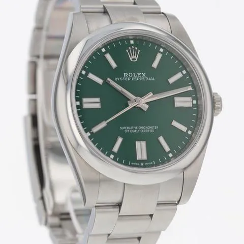 Rolex Oyster Perpetual 124300-0005 41mm Oystersteel Green 3