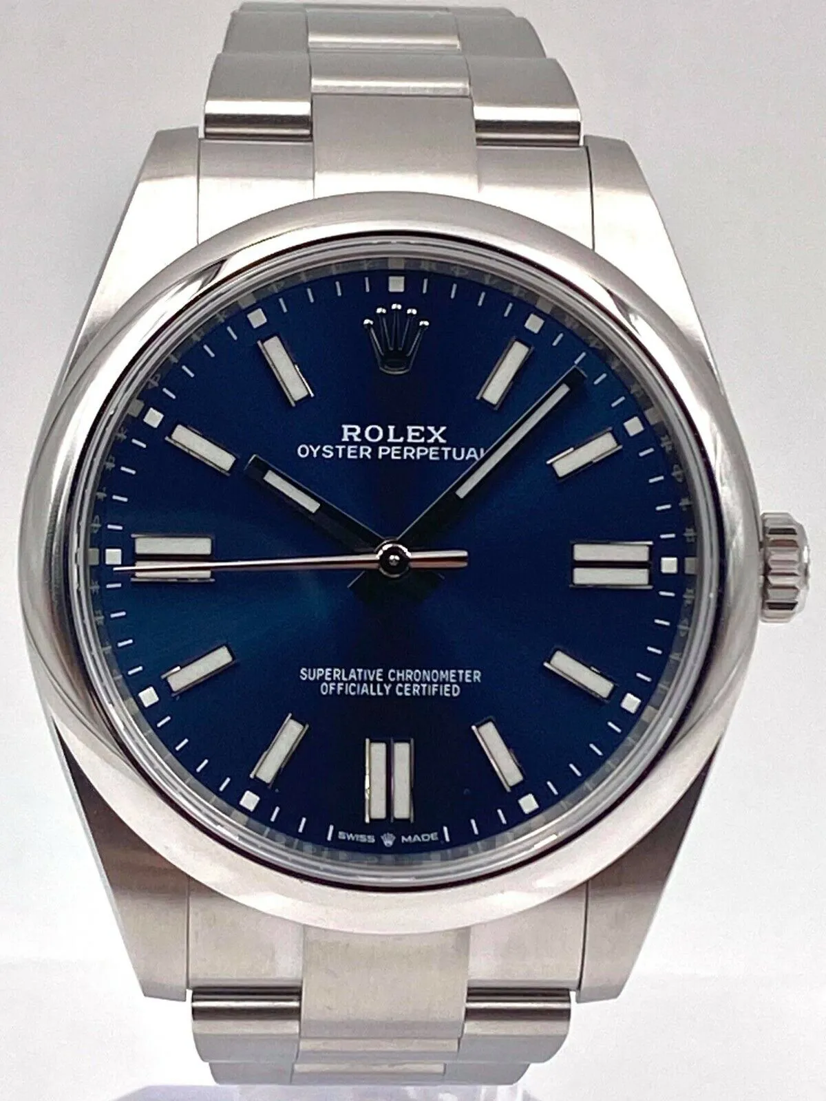 Rolex Oyster Perpetual 41 124300 41mm Stainless steel Blue 3