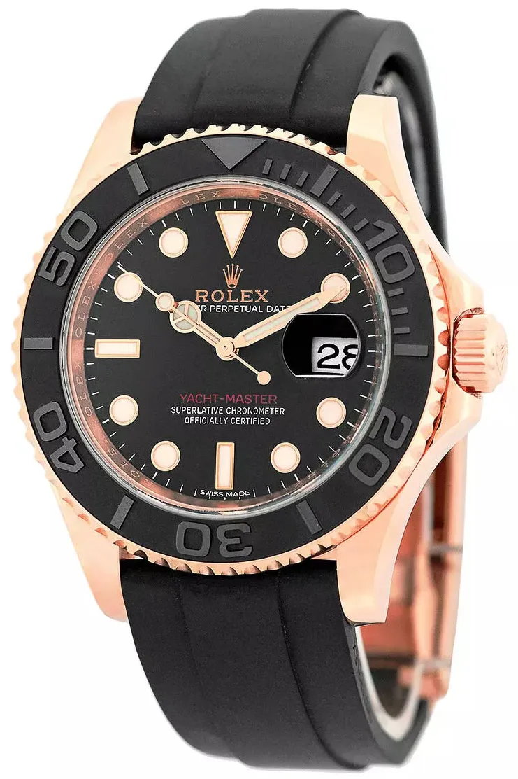 Rolex Yacht-Master 116655-0001 40mm Rose gold Black