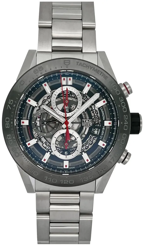 TAG Heuer Carrera CAR2A1W.BA0703 45mm Stainless steel Skeleton