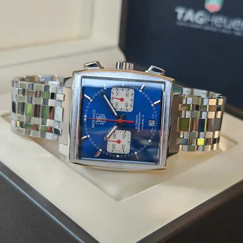 TAG Heuer Monaco Calibre 12 CAW2111.FC6183 39mm Stainless steel Blue