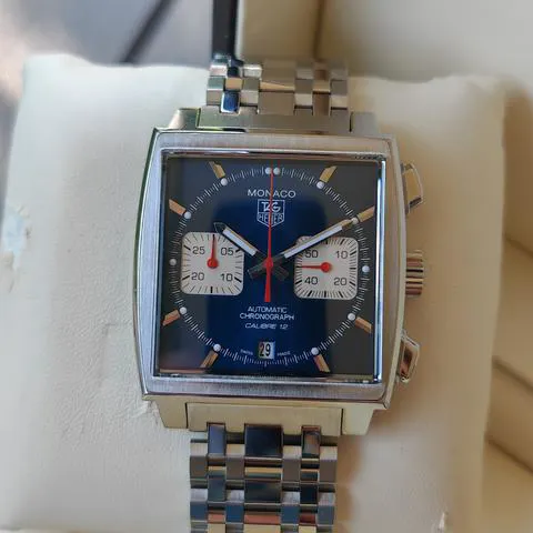 TAG Heuer Monaco Calibre 12 CAW2111.FC6183 39mm Stainless steel Blue 3