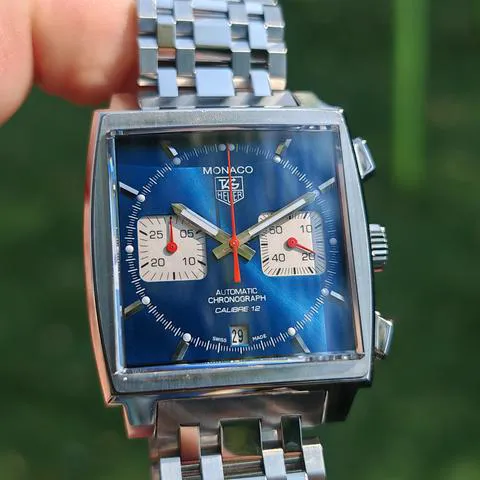 TAG Heuer Monaco Calibre 12 CAW2111.FC6183 39mm Stainless steel Blue 9