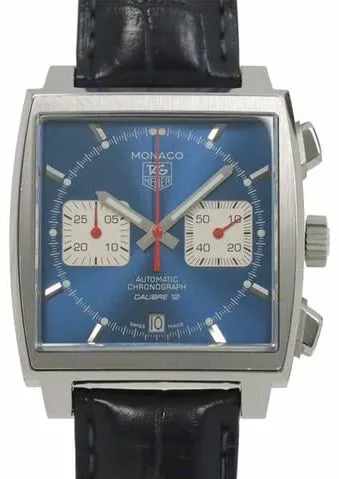 TAG Heuer Monaco Calibre 12 CAW2111.FC6183 39mm Stainless steel Blue