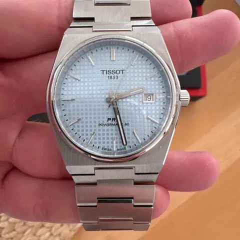 Tissot PRX T137.407.11.351.00 40mm Stainless steel Ice blue 4