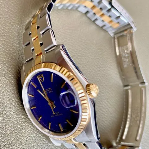 Tudor Prince Date 74033 34mm Yellow gold and Stainless steel Blue 1