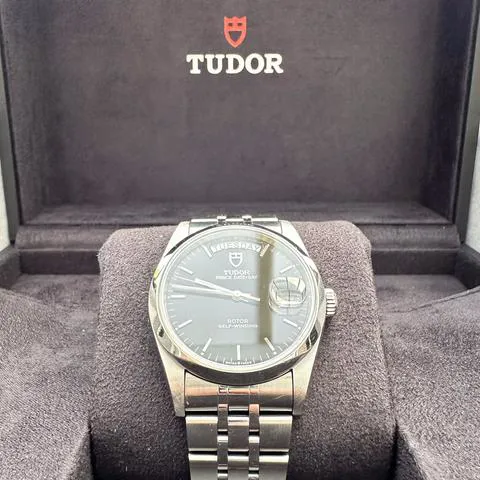 Tudor Prince Date-Day 76200-0023 36mm Stainless steel Black