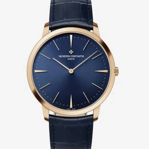 Vacheron Constantin Patrimony 81180/000R-B518 40mm Rose gold Blue