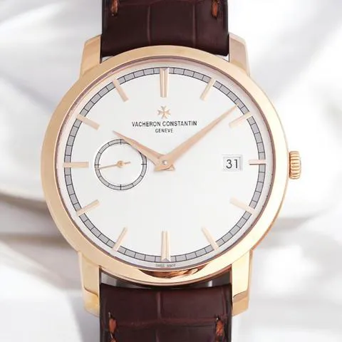 Vacheron Constantin Traditionnelle 87172/000R-9302 38mm Rose gold Silver