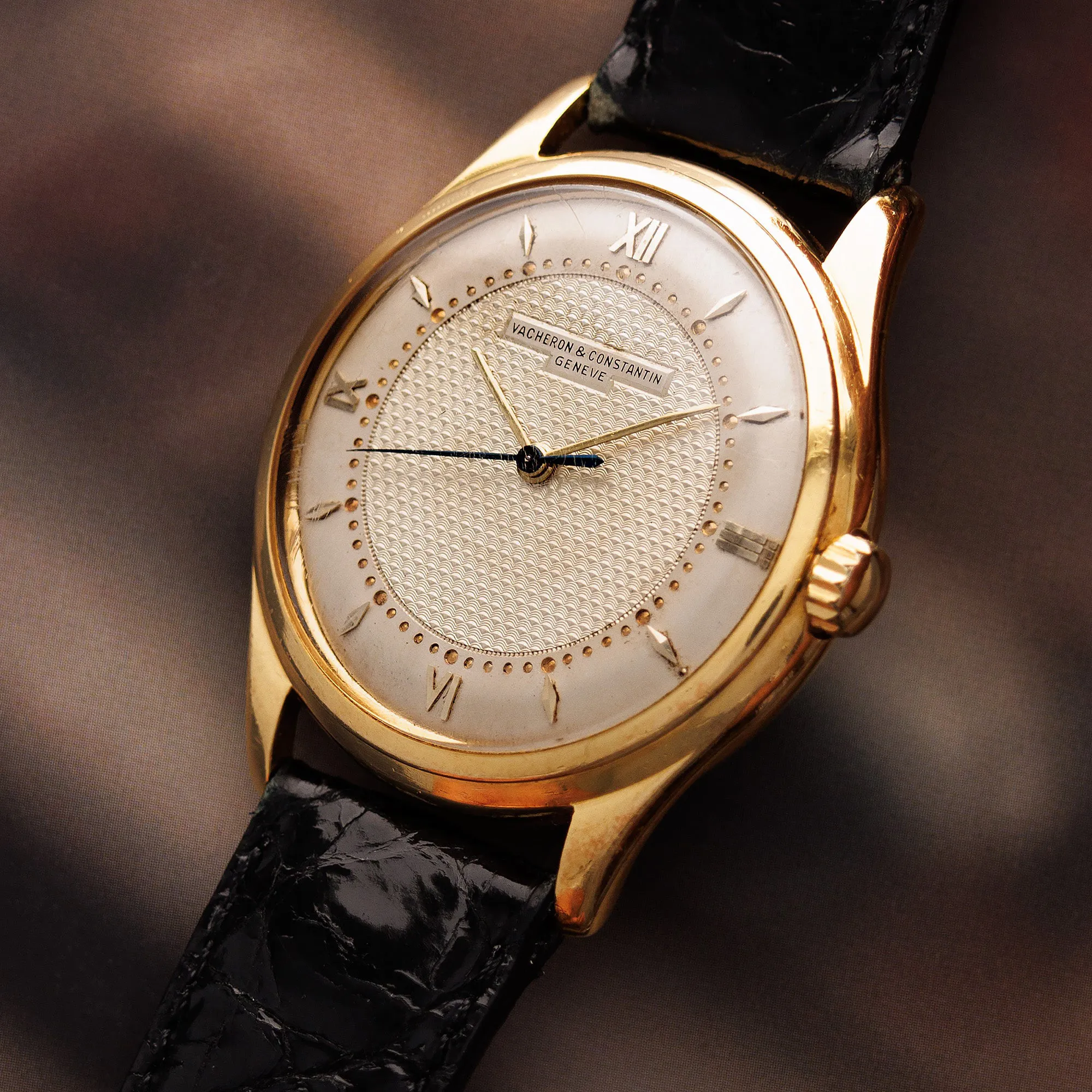 Vacheron Constantin Vintage 4870 36mm  18k YG Guilloché 1