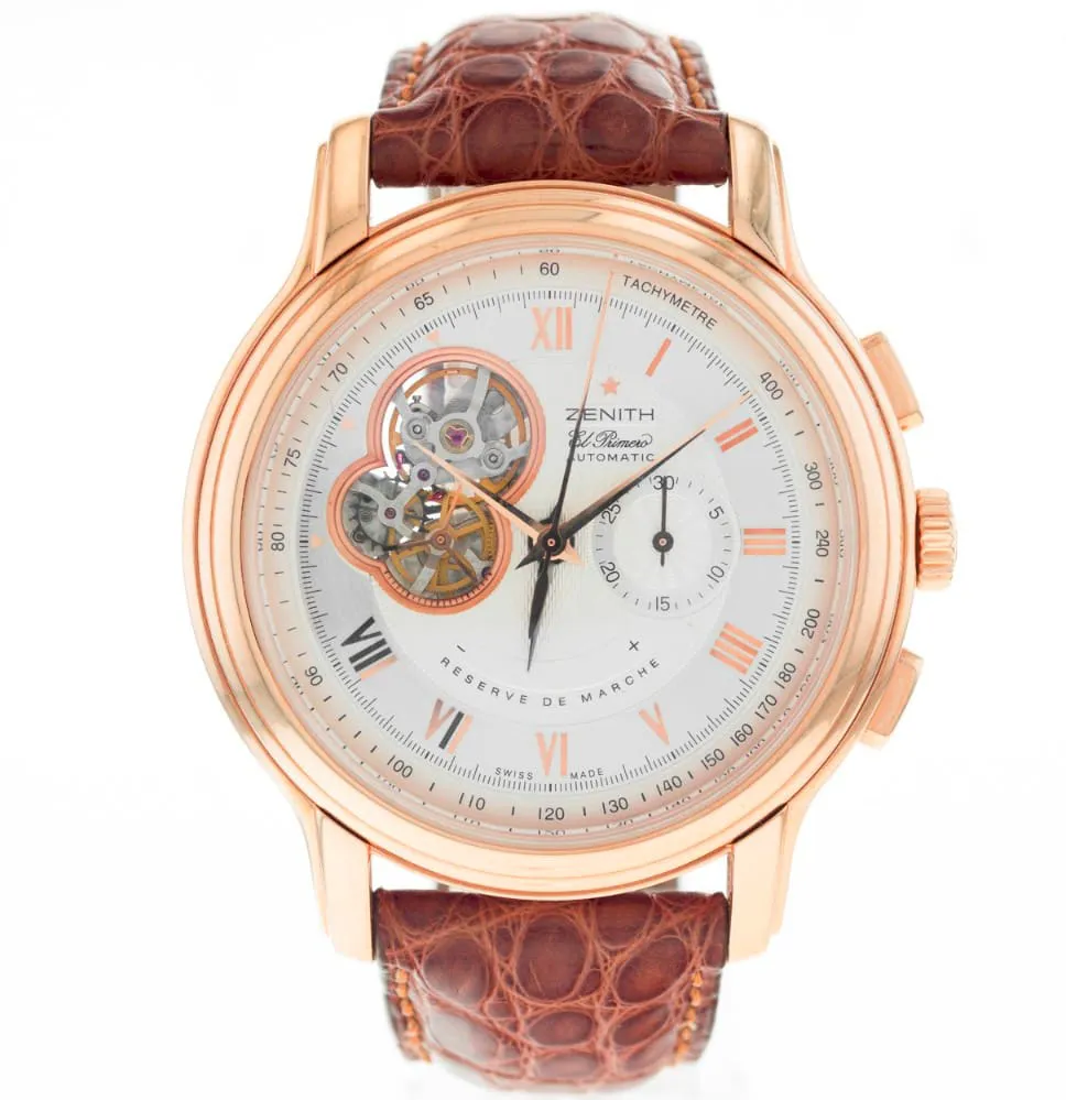 Zenith Chronomaster 18.1260.4021/01.C505 45mm Rose gold Silver