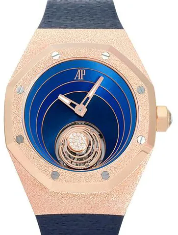 Audemars Piguet Royal Oak Concept Tourbillon 26630OR.GG.D326CR.01 39mm Rose gold Blue