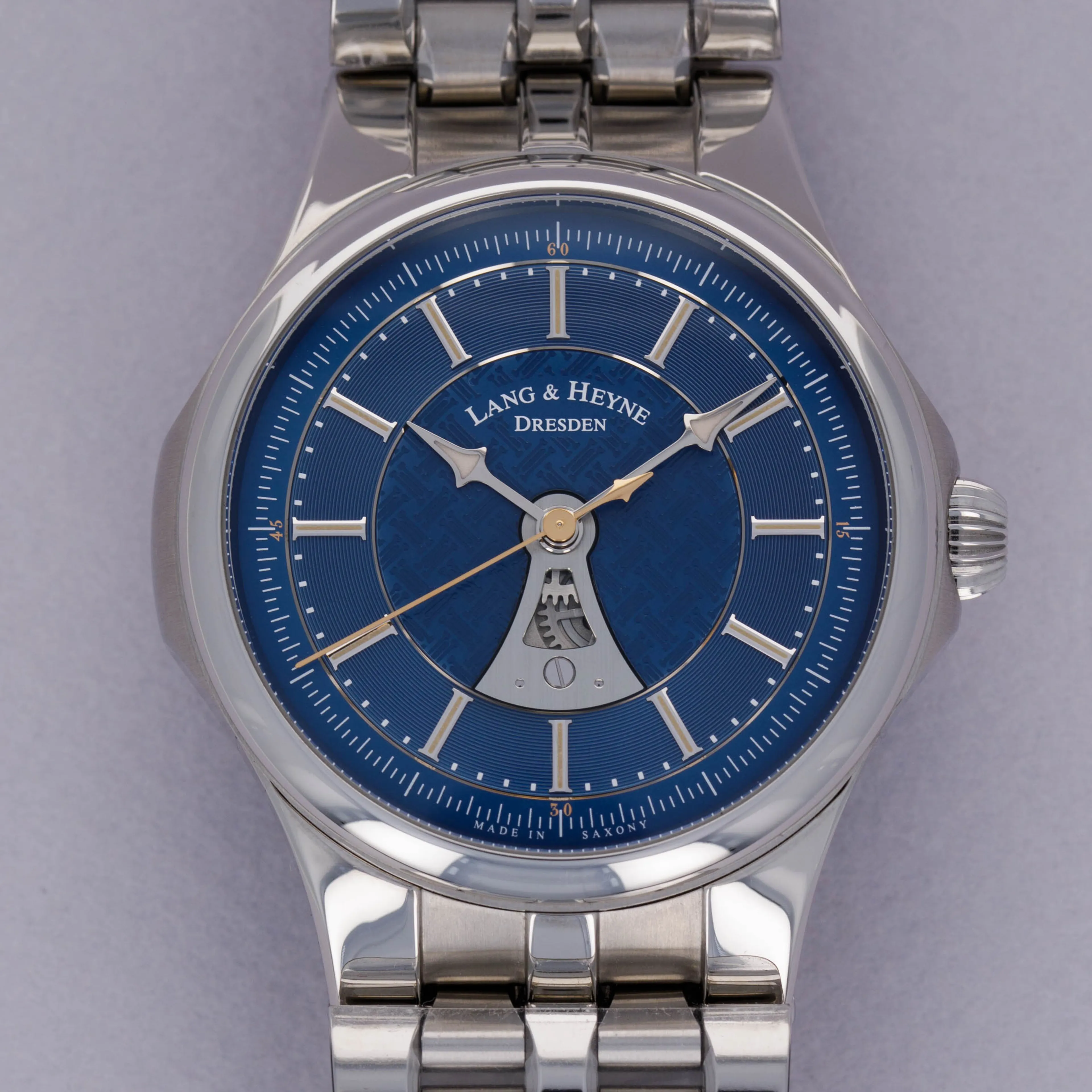 Lang & Heyne Hektor 40mm Stainless steel Blue