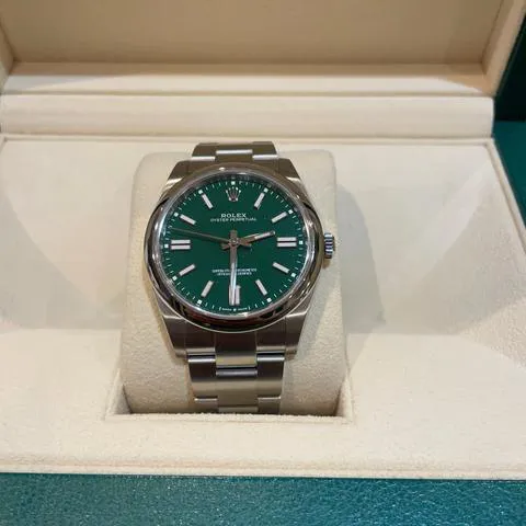 Rolex Oyster Perpetual 41 124300 41mm Stainless steel Green 7