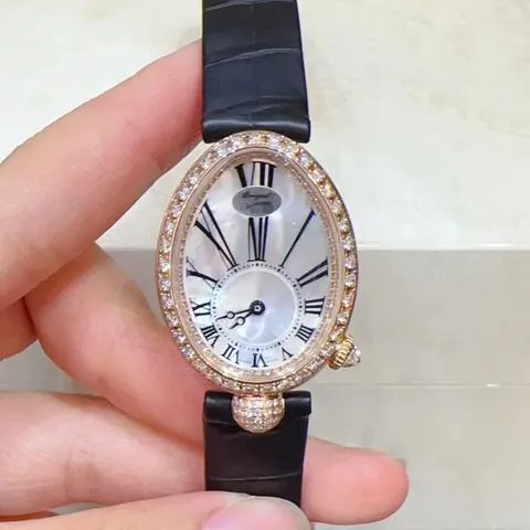 Breguet Reine de Naples 8928BR/51/944/DD0D3L 33mm Rose gold Mother-of-pearl