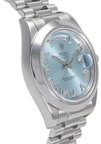 Rolex Day-Date II 218206 41mm Platinum Blue 1