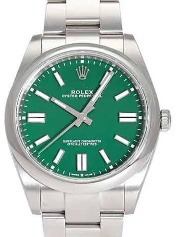 Rolex Oyster Perpetual 41 124300 41mm Stainless steel Green