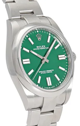 Rolex Oyster Perpetual 41 124300 41mm Stainless steel Green 1