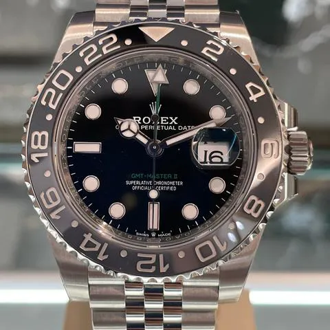 Rolex GMT-Master II 126710GRNR 40mm Stainless steel Black