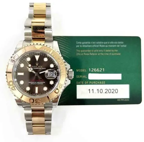 Rolex Yacht-Master 40 126621 40mm Yellow gold and Stainless steel Brown