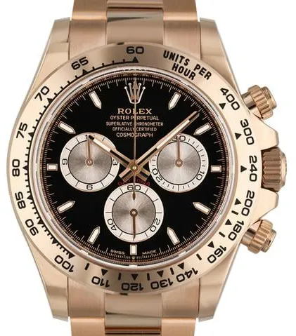 Rolex Daytona 126505 40mm Rose gold Black