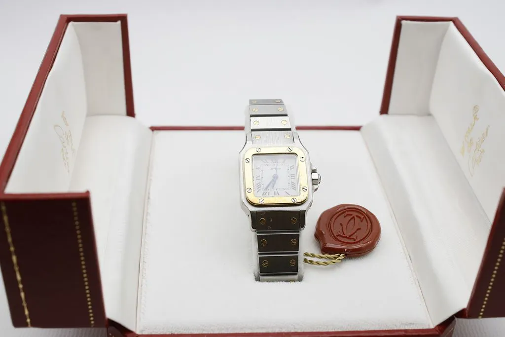 Cartier Santos Stainless steel and 18k yellow gold White