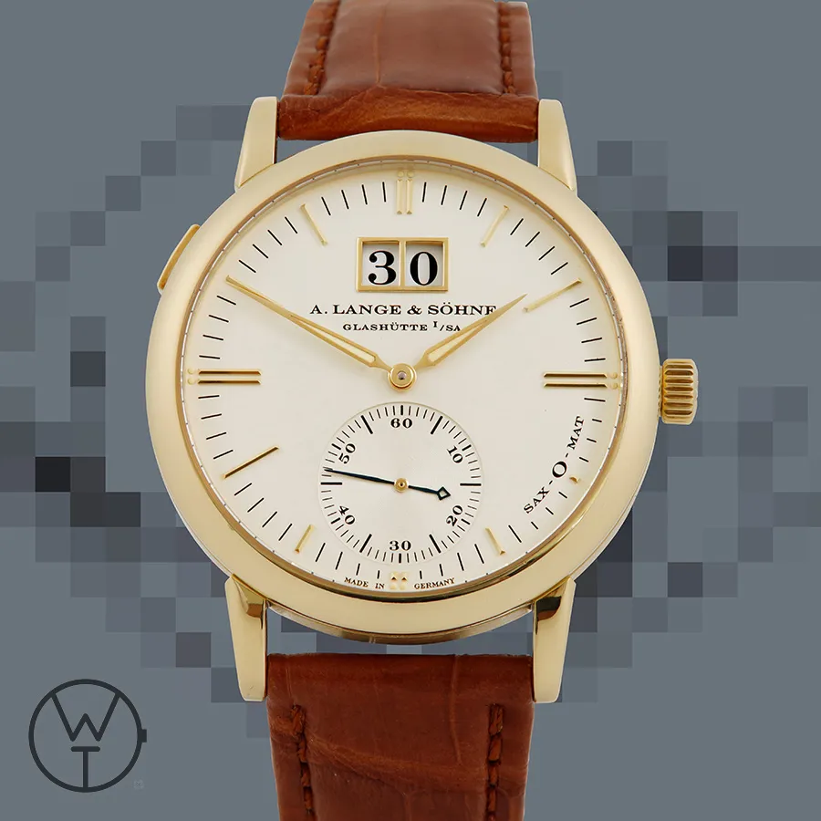 A. Lange & Söhne Langematik 308.021 37mm Yellow gold Silver