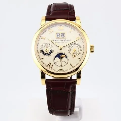 A. Lange & Söhne Langematik Perpetual 310.021 38.5mm Yellow gold Champagne