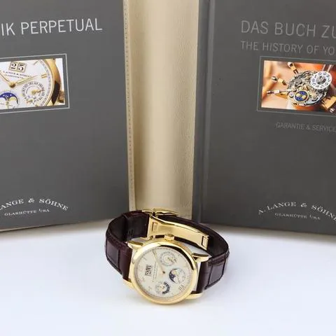 A. Lange & Söhne Langematik Perpetual 310.021 38.5mm Yellow gold Champagne 14