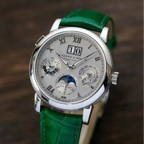 A. Lange & Söhne Langematik Perpetual 310.025 38.5mm Platinum Silver