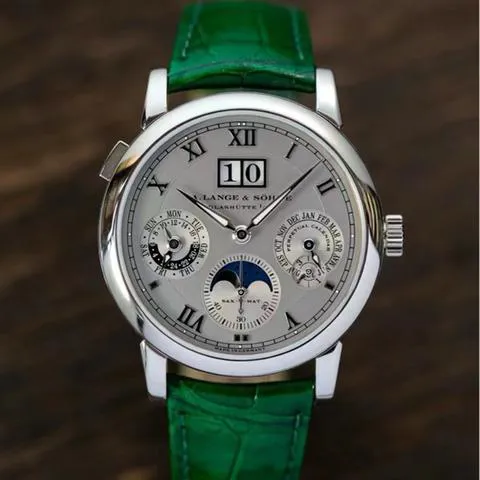 A. Lange & Söhne Langematik Perpetual 310.025 38.5mm Platinum Silver 7