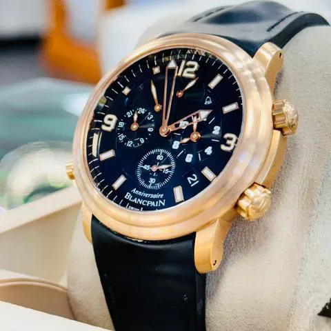 Blancpain Léman Réveil GMT 2041B-3630-64B Rose gold Black