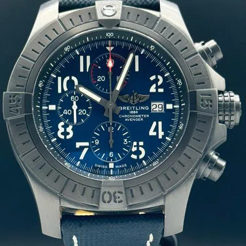 Breitling Avenger V13375101C1X1 48mm Titanium Blue