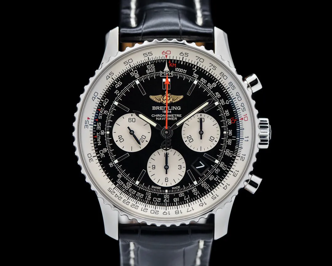 Breitling Navitimer 01 AB012012/BB01 43mm Stainless steel Black