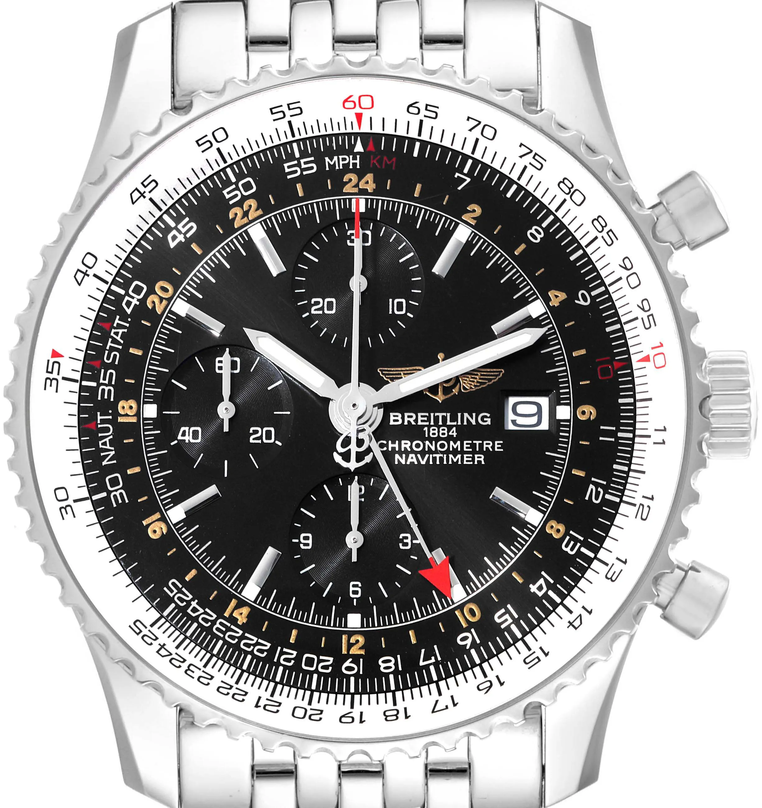 Breitling Navitimer A24322 46mm Stainless steel Black