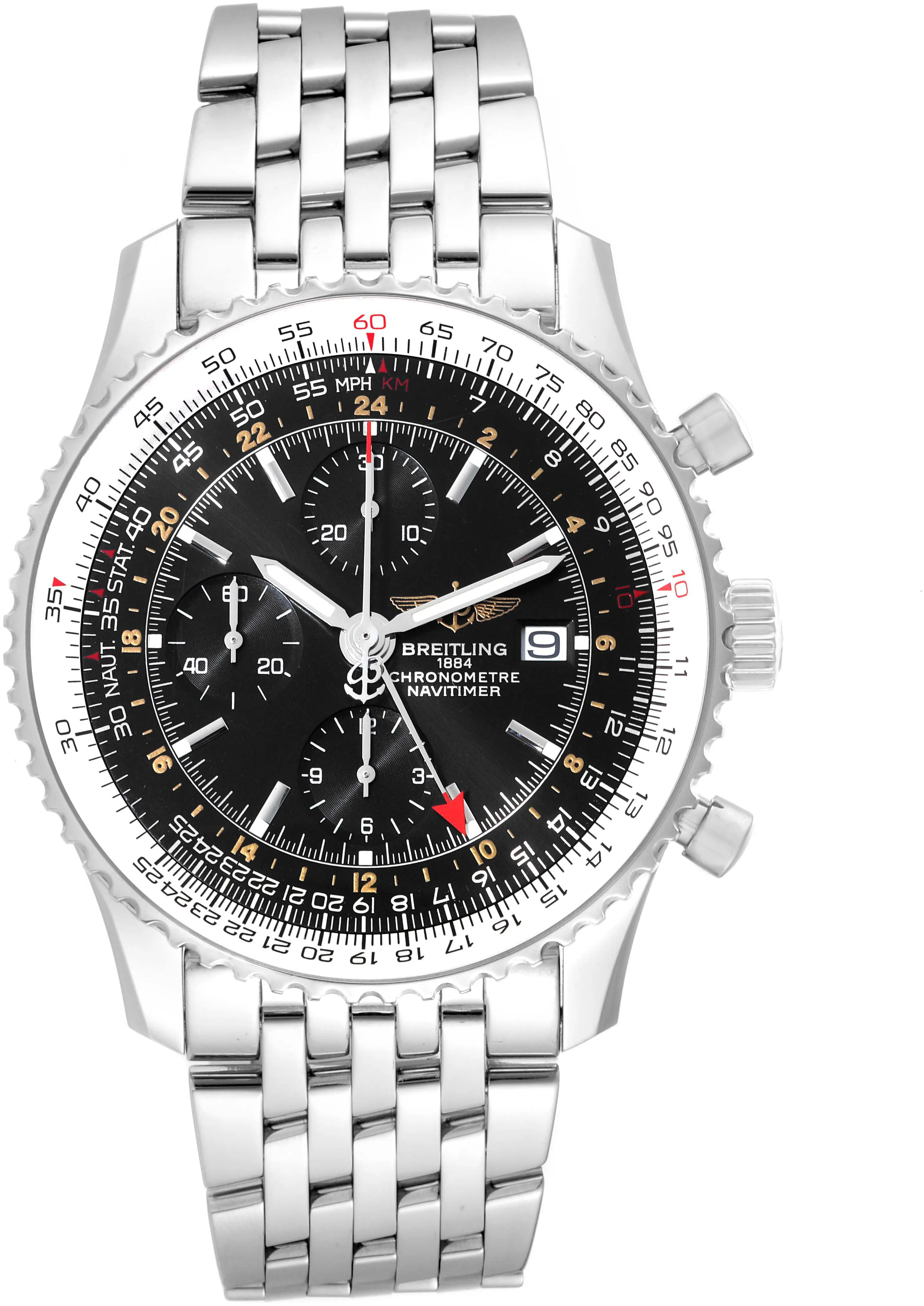 Breitling Navitimer A24322 46mm Stainless steel Black 1