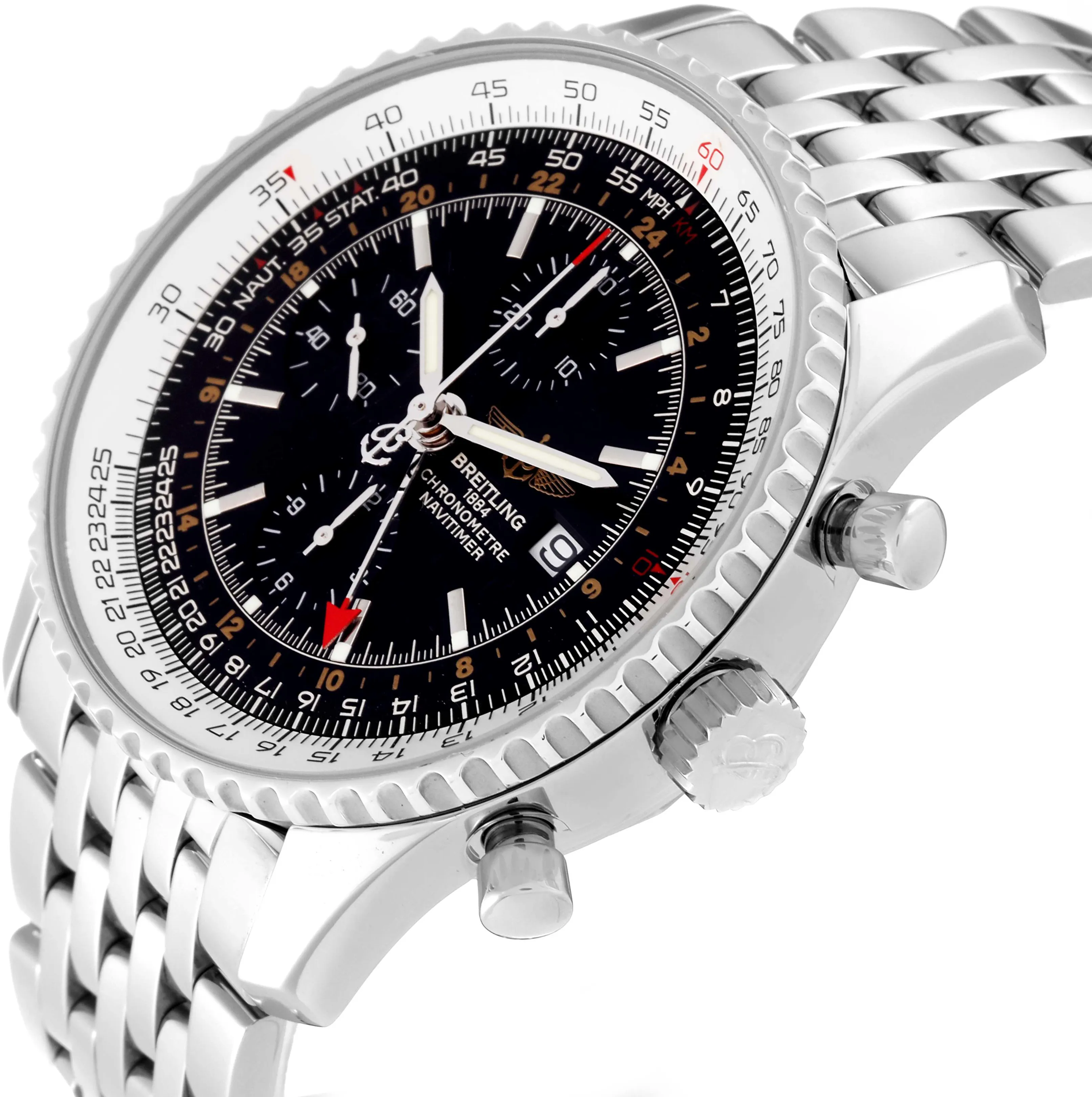 Breitling Navitimer A24322 46mm Stainless steel Black 4