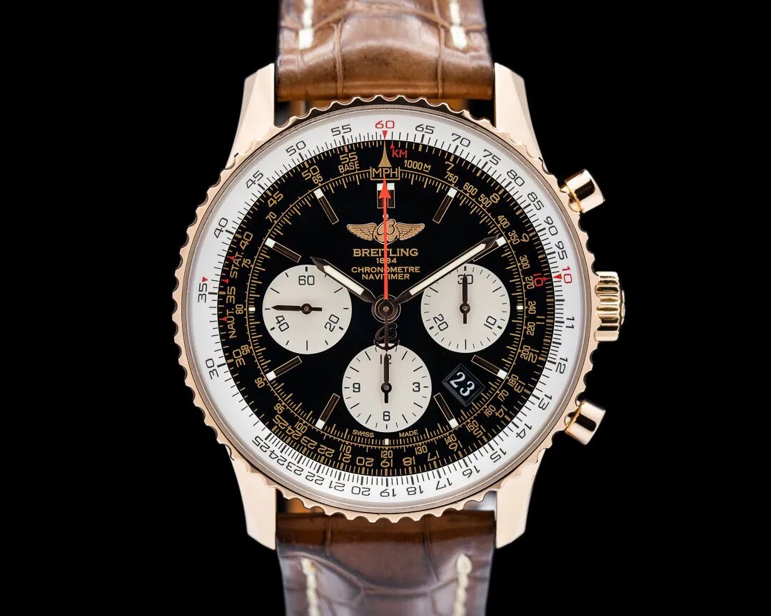 Breitling Navitimer B01 Chronograph RB012012/BA49 43mm Rose gold Black