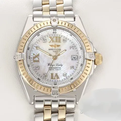 Breitling Wings Lady A67350 31mm Yellow gold and Stainless steel White