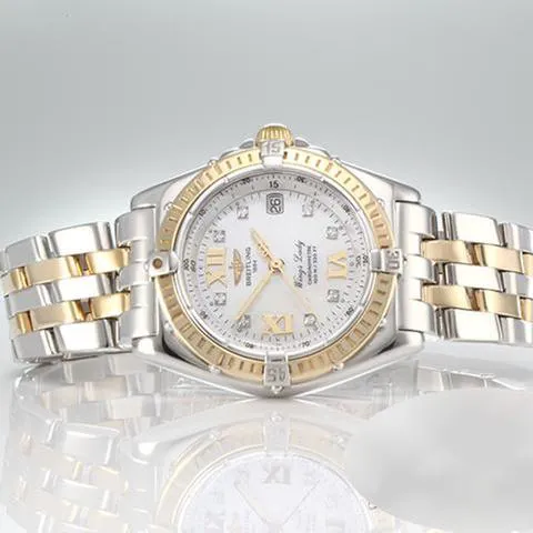 Breitling Wings Lady A67350 31mm Yellow gold and Stainless steel White 3