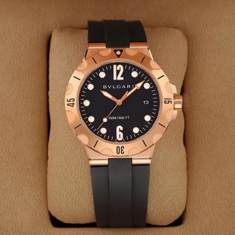 Bulgari Diagono 102326 DPP41GSD 41mm Rose gold Black