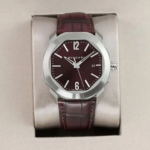 Bulgari Octo 102705 41mm Stainless steel Brown