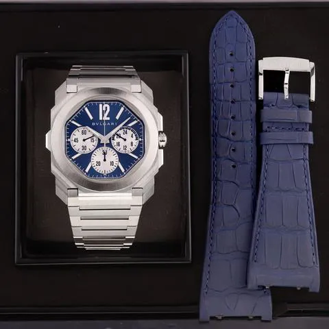 Bulgari Octo 103467 43mm Titanium Blue