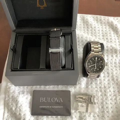 Bulova Lunar Pilot 96A299 43mm Stainless steel Black