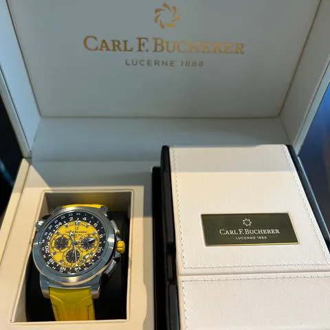 Carl F. Bucherer Patravi 00.10620.08.93.01 46mm Stainless steel Yellow