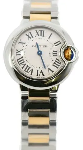 Cartier Ballon Bleu 28mm W69007Z3 28mm Yellow gold and Stainless steel Silver