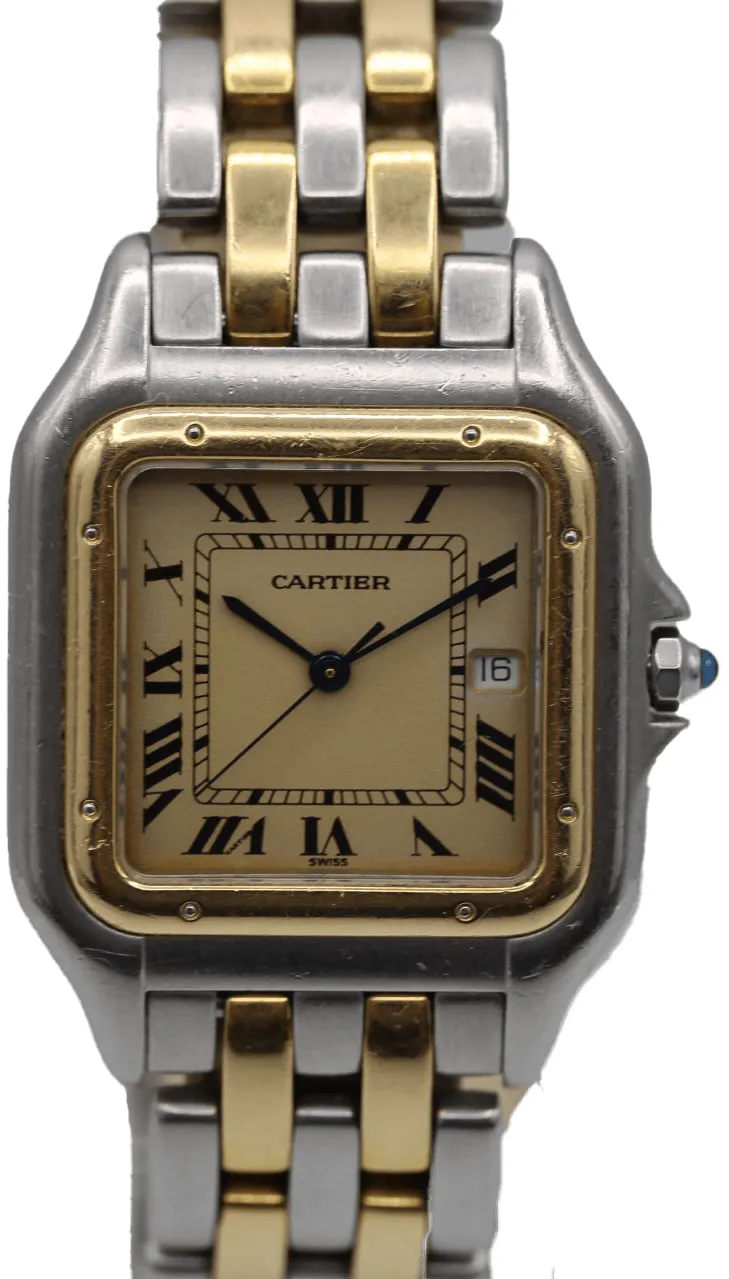 Cartier Panthère 187957 29mm Yellow gold and Stainless steel Champagne